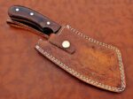 10.5" hand-forged Damascus butcher cleaver - Image 7