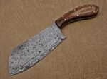 9.5'' Hand-Forged Damascus Butcher Knife – Steel 5mm Blade - Image 2