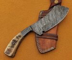 10.5" long hand forged Damascus steel Butcher Meat cleaver