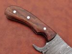 9" hand-forget  Damascus cleaver, 5.5" edge, walnut handle. - Image 8