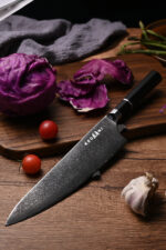 8 Inch Natural Sushi Texture Kiritsuke Gyuto Chef Knife - Image 4