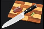 7 Inch German 1.4116 Stainless Steel Kitchen Santoku Chef Knife - Image 3