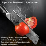 7" Damascus Nakiri Knife – Japanese Vegetable Knife - Image 6