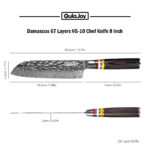 Qulajoy 7" Nakiri Knife – Japanese 67-Layer Damascus VG-10 - Image 4