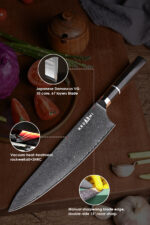 8 Inch Natural Sushi Texture Kiritsuke Gyuto Chef Knife - Image 7